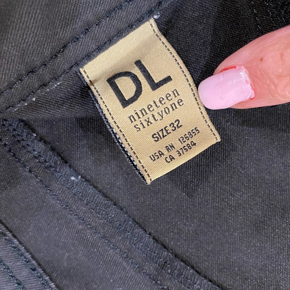 DL1961 Emma legging skinny jeans sz 32 black low rise - Picture 7 of 8
